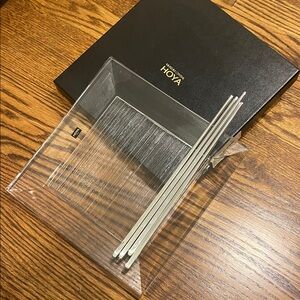 Clear Acrylic Tray with Silver Accents